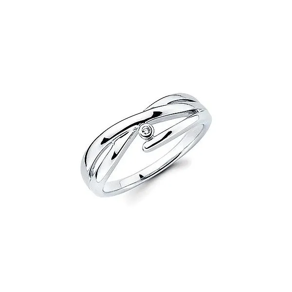 Sterling Silver Diva Diamonds® Crossover Bezel Design Fashion Ring Forever Young Fine Jewelers St. George, UT