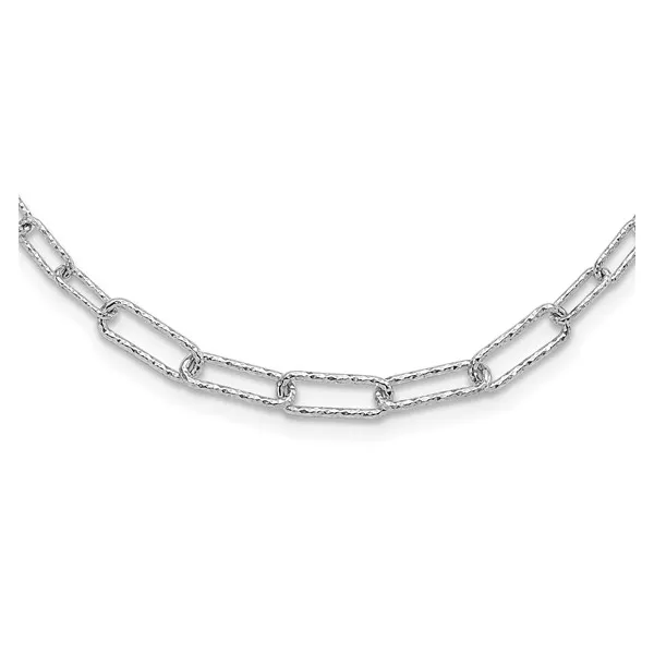 Leslie's Sterling Silver Diamond Cut Paperclip Necklace Forever Young Fine Jewelers St. George, UT