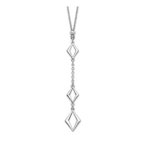 Leslie's Sterling Silver Fancy Drop Necklace Forever Young Fine Jewelers St. George, UT