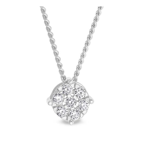 Sterling Silver Cluster Pendant With Cable Chain Forever Young Fine Jewelers St. George, UT