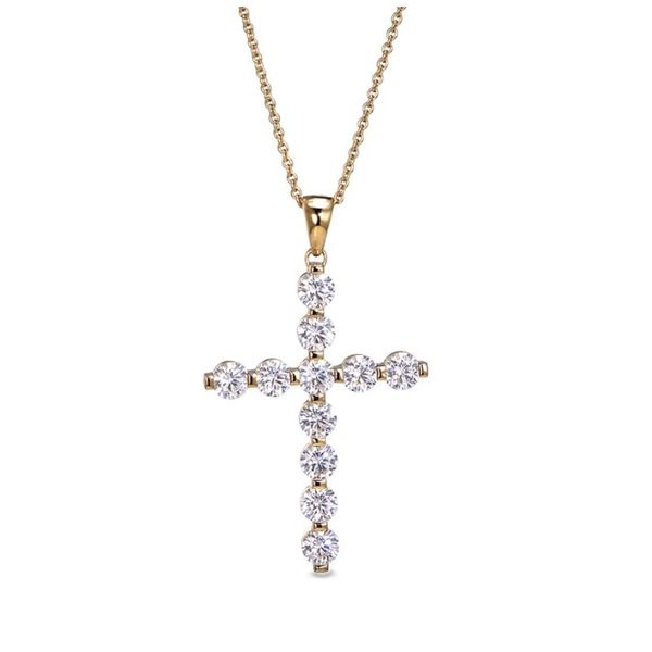 Sterling Silver Yellow Gold Plated Cross Pendant Forever Young Fine Jewelers St. George, UT