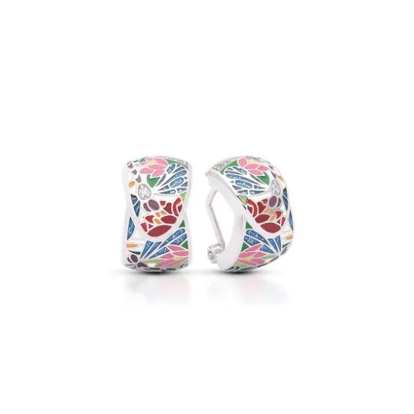 Sterling Silver 'Dragonfly' Hand Painted Enamel Earrings by Belle Etoile Forever Young Fine Jewelers St. George, UT