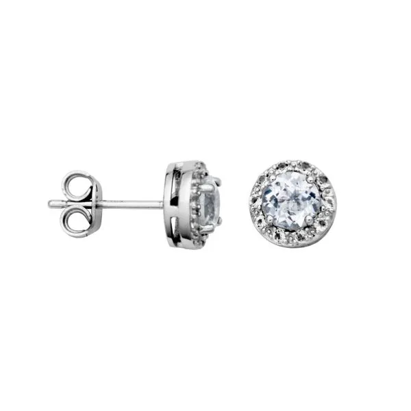 Sterling Silver White Topaz Fashion Earrings Forever Young Fine Jewelers St. George, UT