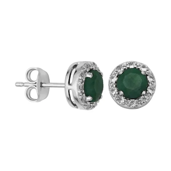 Stering Silver Dyed Green CorundumFashion Earrings Forever Young Fine Jewelers St. George, UT