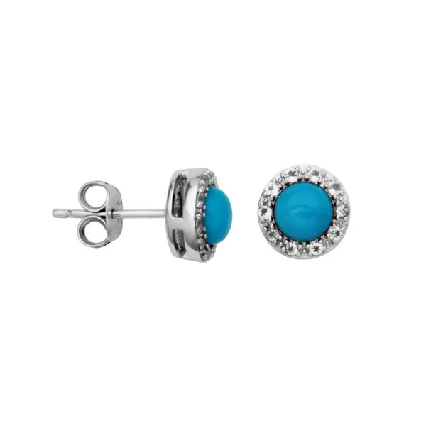 Sterling Silver Turquoise Gemstone Fashion Earrings Forever Young Fine Jewelers St. George, UT