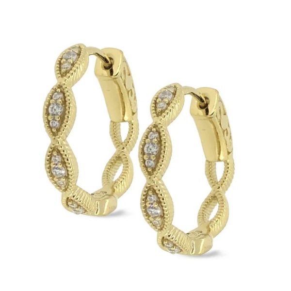 Sterling Silver Yellow Gold Plated Hoop Earrings Forever Young Fine Jewelers St. George, UT
