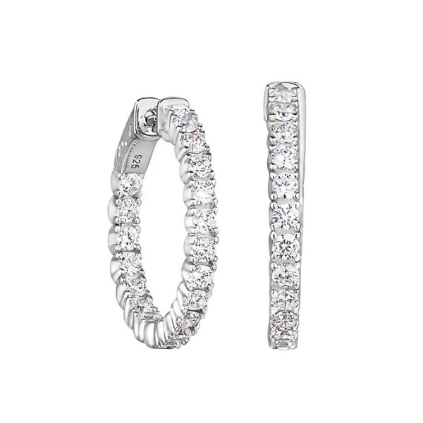 A Pair Of Sterling Silver Inside Out Hoop Earrings Forever Young Fine Jewelers St. George, UT
