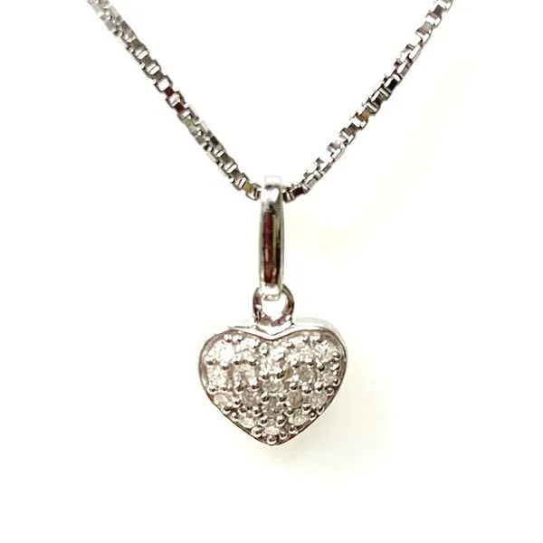 Sterling Silver Pave Heart Fashion Pendant Forever Young Fine Jewelers St. George, UT
