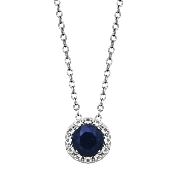 Sterling Silver Dyed Blue Corundum Pendant Forever Young Fine Jewelers St. George, UT