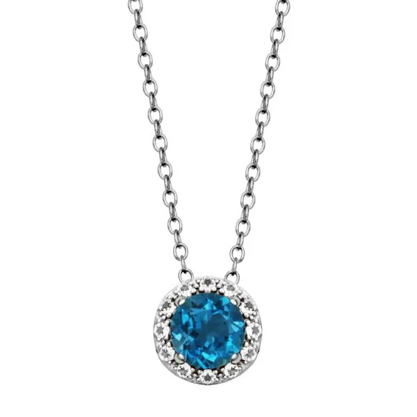Sterling Silver London Blue Topaz Gemstone Fashion Pendant Forever Young Fine Jewelers St. George, UT