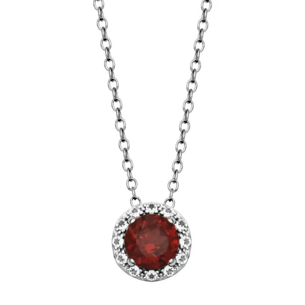 Sterling Silver Garnet Fashion Pendant Forever Young Fine Jewelers St. George, UT