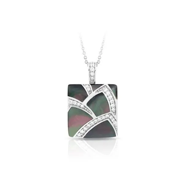Sterling Silver 'Sirena' Black Mother of Pearl Pendant by Belle Etoile Forever Young Fine Jewelers St. George, UT