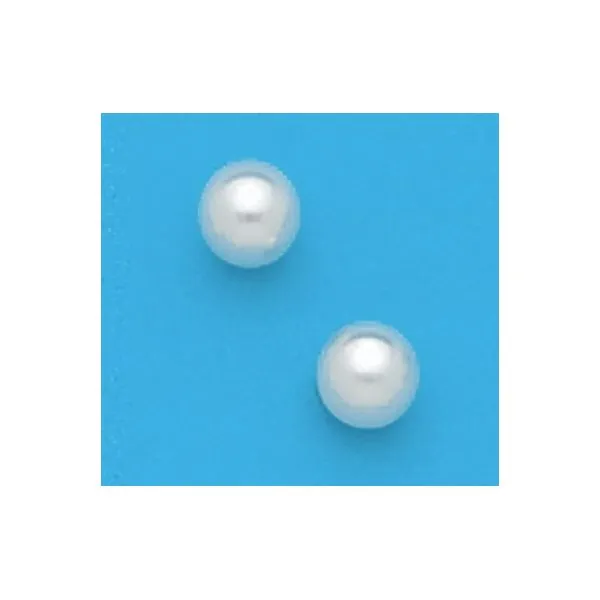 A Pair of White Tone 8 mm Simulated Pearl Earrings Forever Young Fine Jewelers St. George, UT