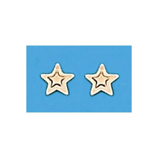 A Pair of Yellow Tone Double Star Earrings Forever Young Fine Jewelers St. George, UT