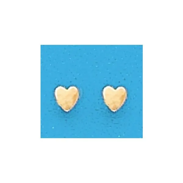 A Pair of Yellow Tone Small Heart Earrings Forever Young Fine Jewelers St. George, UT