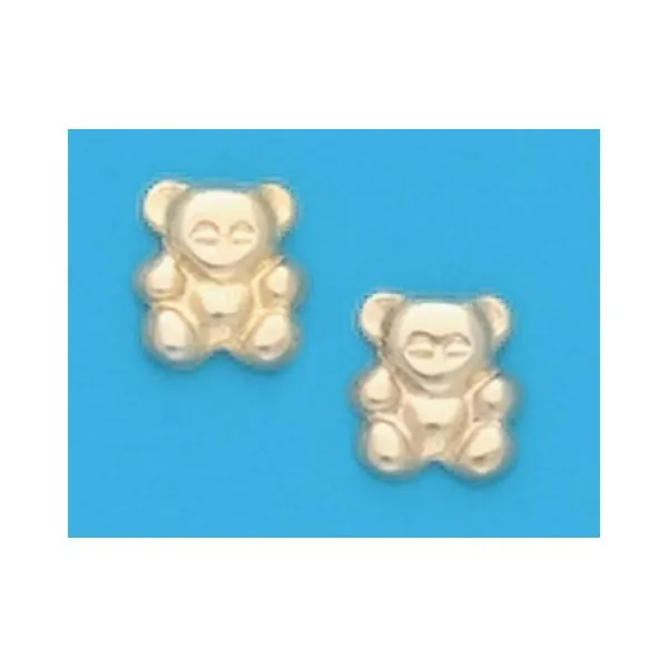 A Pair of Yellow Tone Teddy Bear Earrings Forever Young Fine Jewelers St. George, UT