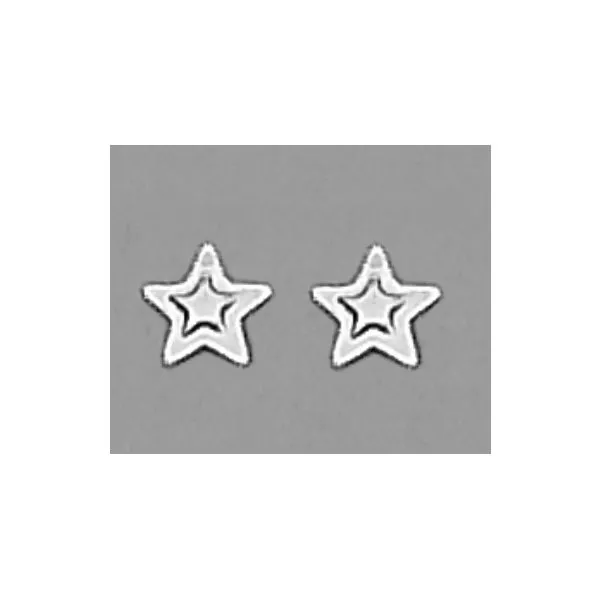 A Pair of White Tone Double Star Earrings Forever Young Fine Jewelers St. George, UT