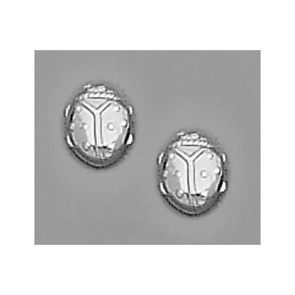 A Pair of White Tone Ladybug Earrings Forever Young Fine Jewelers St. George, UT