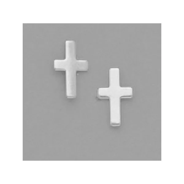 A Pair of White Tone Cross Earrings Forever Young Fine Jewelers St. George, UT
