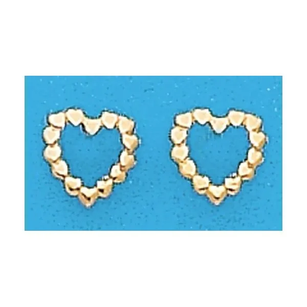 A Pair of Yellow Tone Open Heart Earrings Forever Young Fine Jewelers St. George, UT
