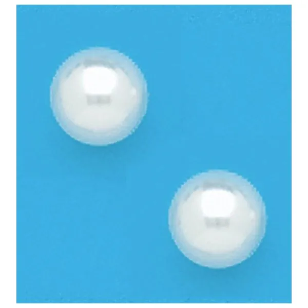 A Pair of White Tone 10 mm Simulated Pearl Earrings Forever Young Fine Jewelers St. George, UT