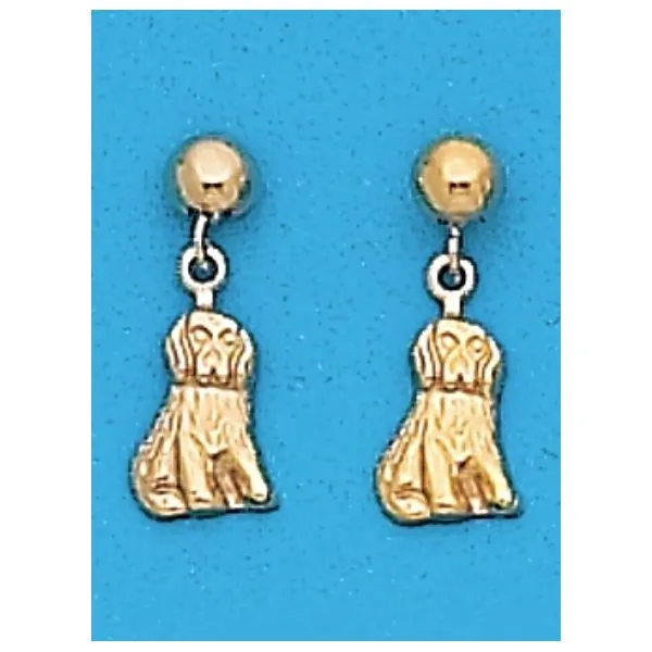 A Pair of Yellow Tone Dangle Dog Earrings Forever Young Fine Jewelers St. George, UT