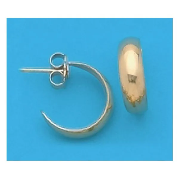A Pair of Yellow Tone Small 'J' Hoop Earrings Forever Young Fine Jewelers St. George, UT
