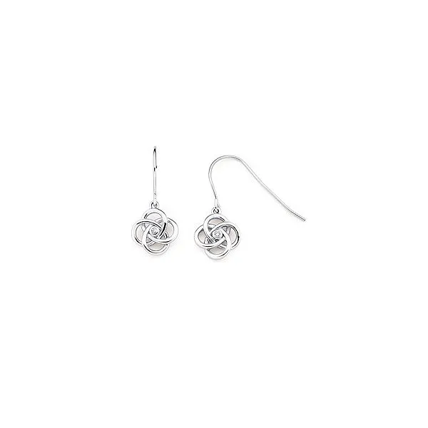 Sterling Silver Diva Diamonds® 'Love Knot' Dangle Earrings Forever Young Fine Jewelers St. George, UT