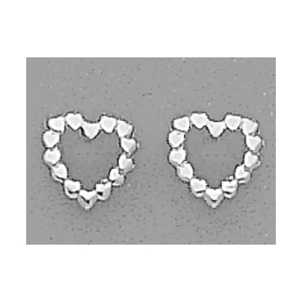 A Pair of White Tone Open Heart Earrings Forever Young Fine Jewelers St. George, UT