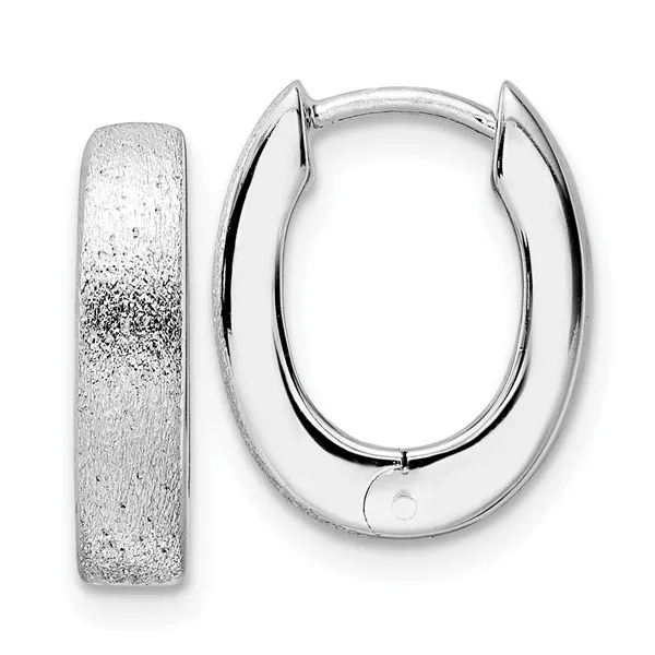 Leslie's Sterling Silver Oval Hoop Earrings Forever Young Fine Jewelers St. George, UT