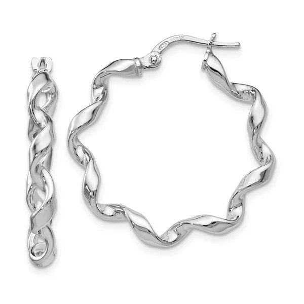 Leslie's Sterling Silver Twisted Hoop Earrings Forever Young Fine Jewelers St. George, UT