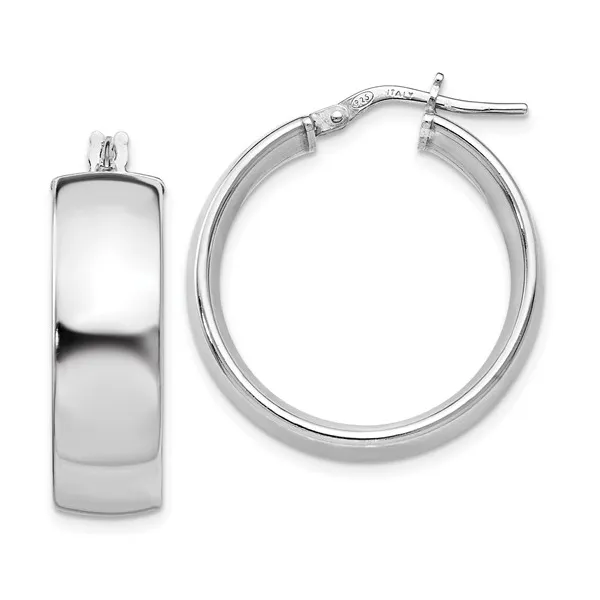 Leslie's Sterling Silver Wide Hoop Earrings Forever Young Fine Jewelers St. George, UT