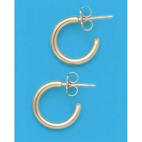 A Pair of Yellow Tone Small 3/8