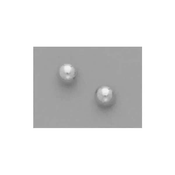 A Pair of White Tone 4 mm Ball  Stud Earrings Forever Young Fine Jewelers St. George, UT