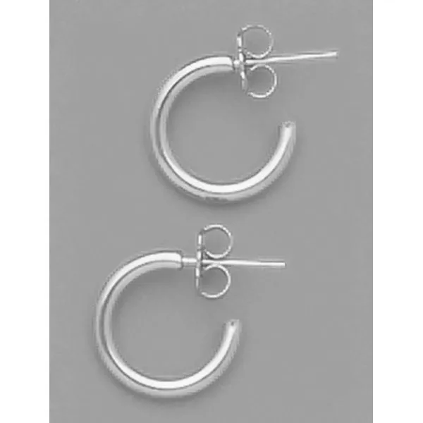 A Pair of White Tone Small 3/8