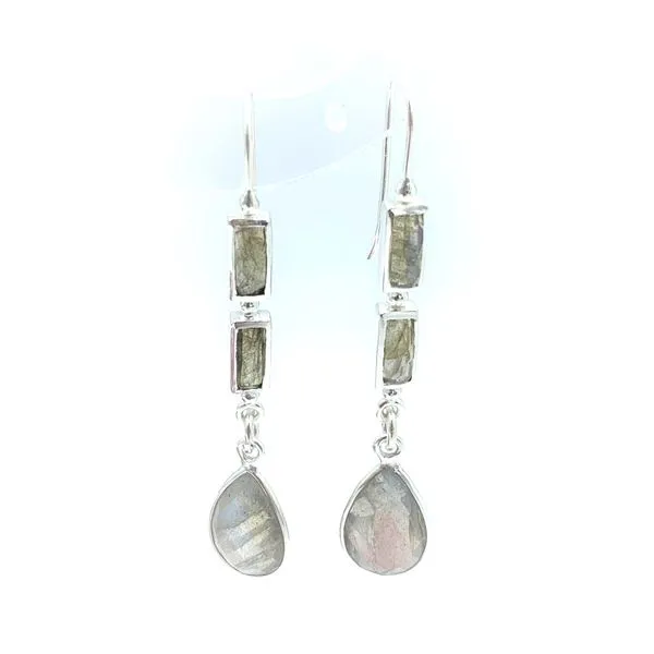 HandMade Sterling Silver Labradorite Gemstone Dangle Earrings Forever Young Fine Jewelers St. George, UT