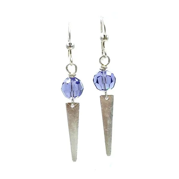 Sterling Silver Crystal Dangle Fashion Earrings Forever Young Fine Jewelers St. George, UT