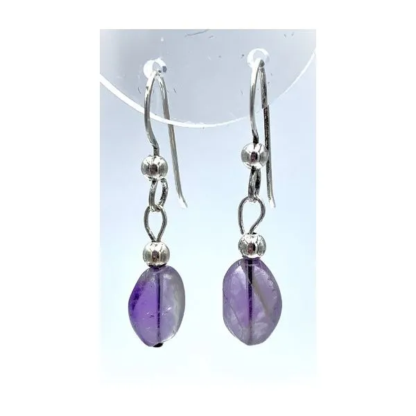 Amethyst Bead Earrings with Sterling Silver Beads Forever Young Fine Jewelers St. George, UT