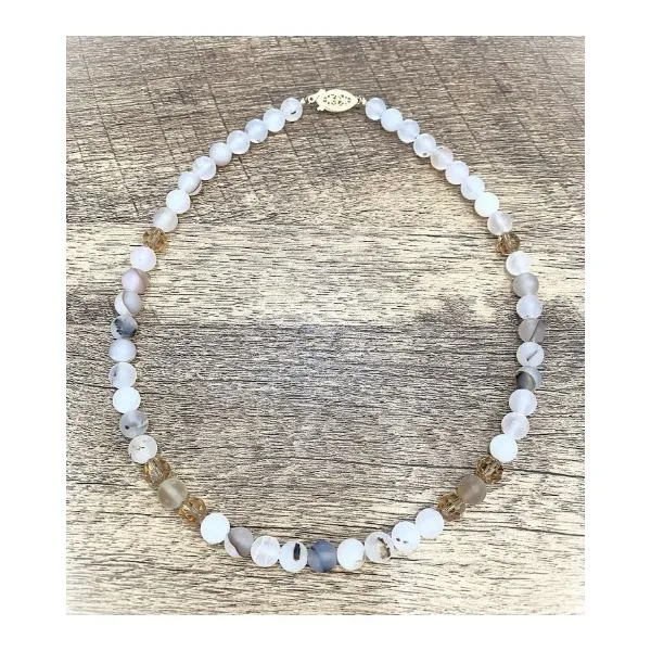 Handmade Montana Agate and Colorado Topaz Necklace Forever Young Fine Jewelers St. George, UT