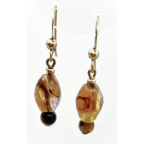 Gold Filled Tigers Eye Gemstone Drop Earrings Forever Young Fine Jewelers St. George, UT