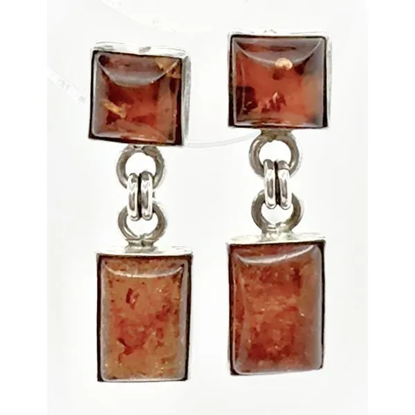 Sterling Silver Amber Gemstone Handmade Earrings Forever Young Fine Jewelers St. George, UT