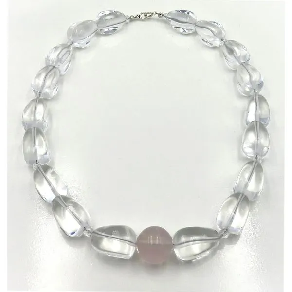Handmade Sterling Silver Clear And Pink Quartz Necklace Forever Young Fine Jewelers St. George, UT