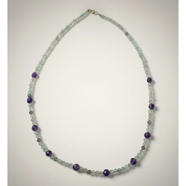 Sterling SIlver Flourite And Amethyst Bead Necklace Forever Young Fine Jewelers St. George, UT