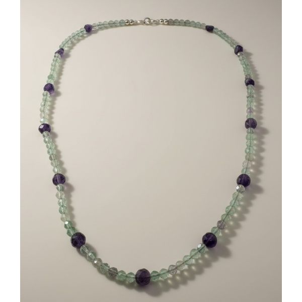 Sterling Silver Amethyst And Flourite Bead Necklace Forever Young Fine Jewelers St. George, UT
