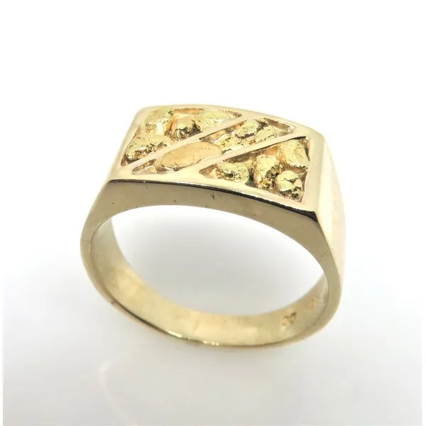 10 Karat Yellow Gold Gent's Estate Nugget Ring Forever Young Fine Jewelers St. George, UT
