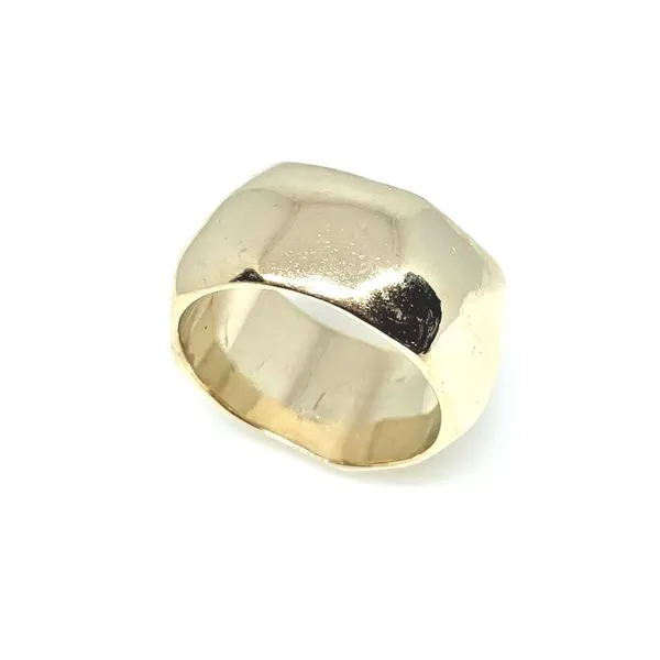 4 Karat Yellow Gold Eatate Wedding Band with a Rock Pattern. Forever Young Fine Jewelers St. George, UT