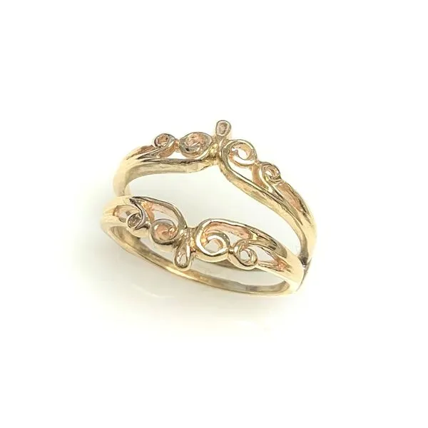 14 Karat Yellow Gold Swirl Design  'V' Shaped Ring Jacket Forever Young Fine Jewelers St. George, UT