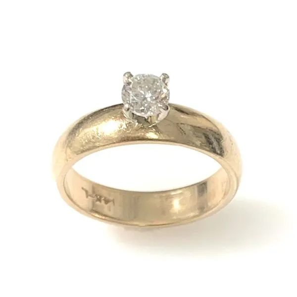 14 Karat Yellow Gold Estate Solitaire Diamond Engagement Ring Forever Young Fine Jewelers St. George, UT
