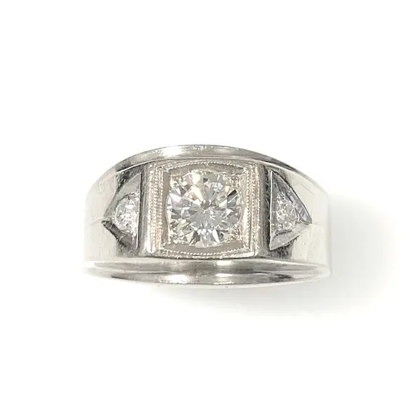Gent's 14 karat White Gold Estate Diamond Wedding Band Forever Young Fine Jewelers St. George, UT