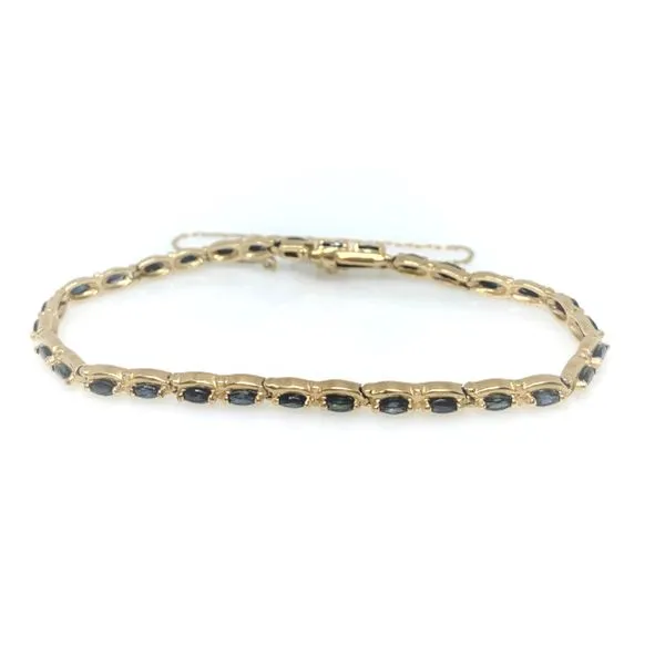 14 Karat Yellow Gold Estate Blue Sapphire Fashion Bracelet Forever Young Fine Jewelers St. George, UT